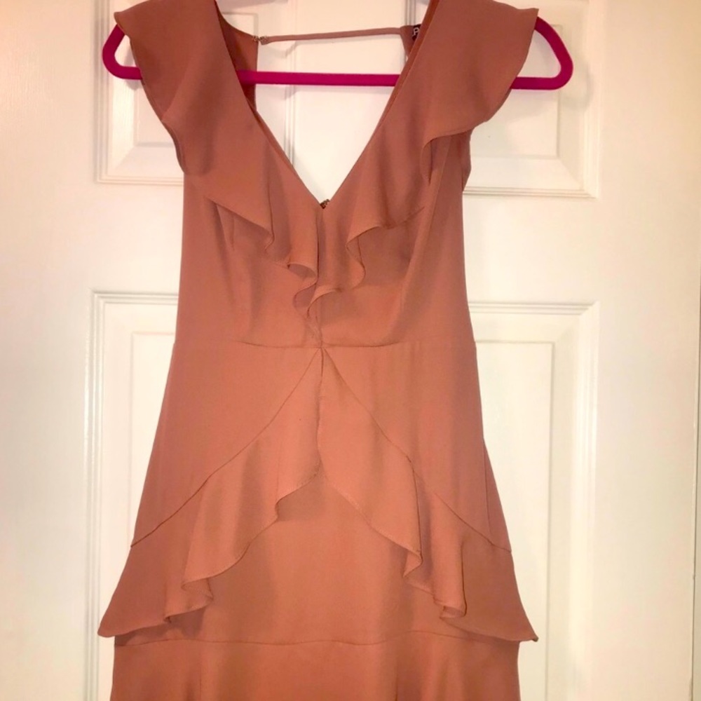 Express 00P Pink Ruffle Mini Dress - Picture 4 of 8